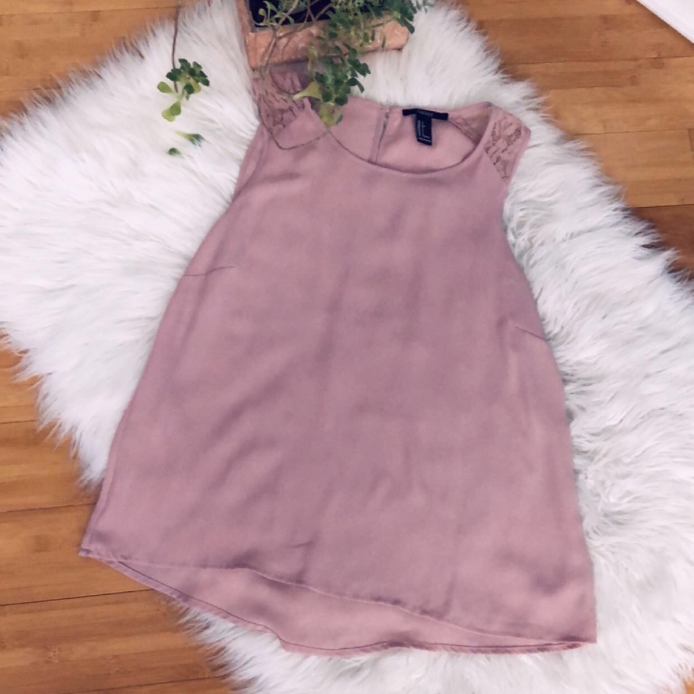 Forever 21 Lack Tank Top Pink Size S
